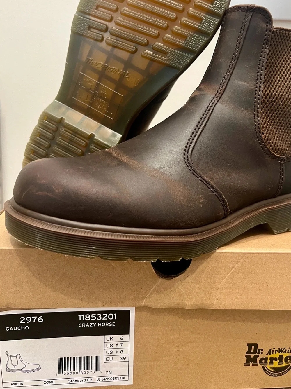 Dr. Martens Men’s Brown Crazy Horse Chelsea Boots